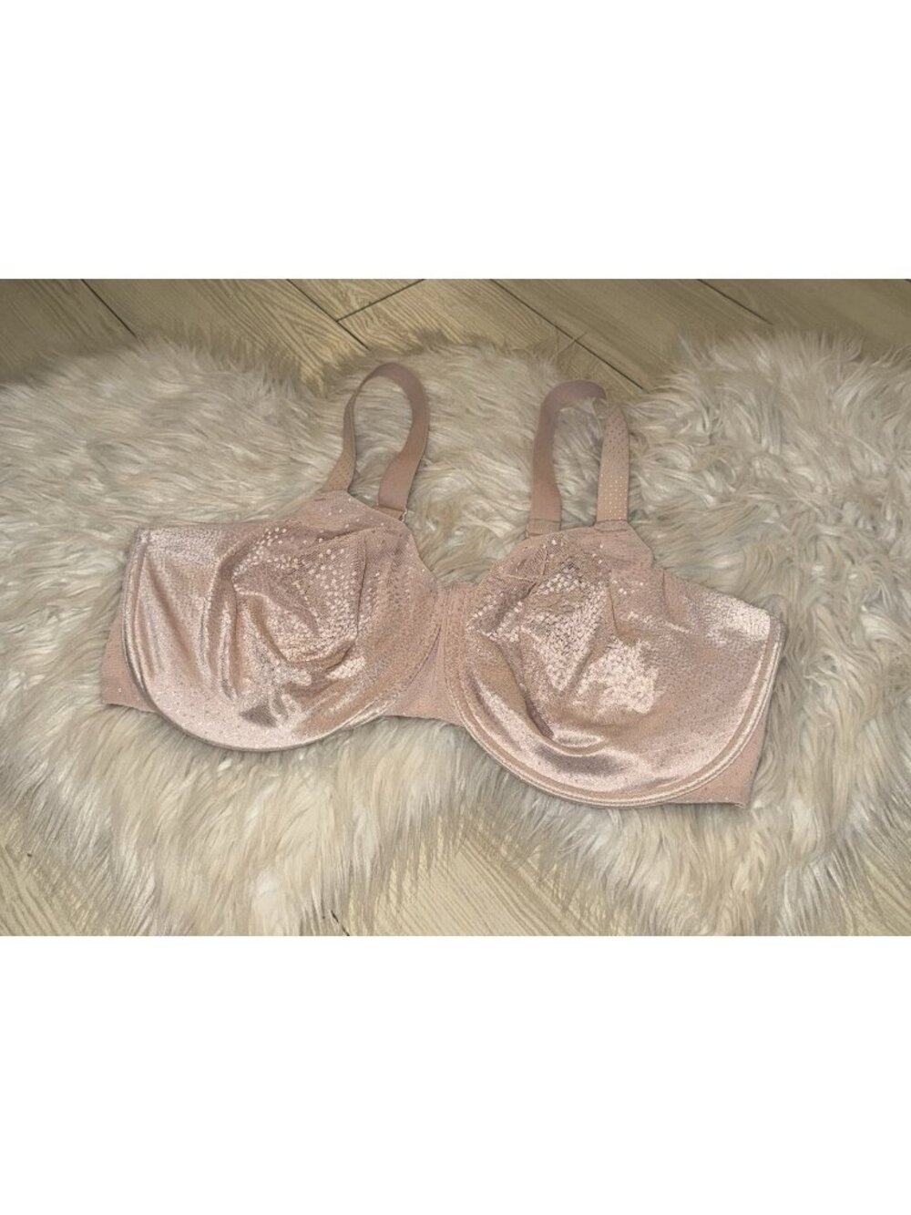 Wacoal 855303 Back Appeal Full Coverage Unlined Bra Satin Womens 40H Pink